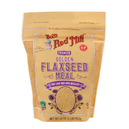 BOBS RED MILL NATURAL FOODS Bob's Red Mill Golden Flaxseed Meal 16 oz. Bag, PK4 1236S164
